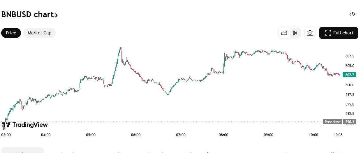 【XM Market Review】--BNB Tests Key Resistance Zone: Will Bulls Maintain Control?(图1)